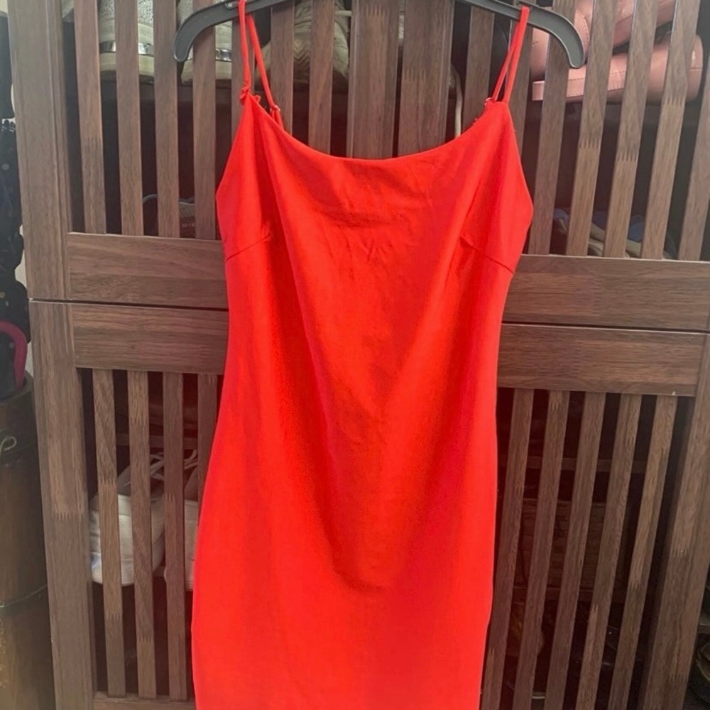 Women stretchy red dress size S/M